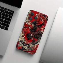 1 Pieza Funda de Teléfono Negra de TPU a Prueba de Golpes Estilo de Negocios Uchiha Ita para iPhone 11/12/13/14/16/Pro Max o Serie Plus Funda de Protección de Cámara Regalo CGH052206077 - Mezcla de colores - Ver 6