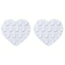 3 piezas Soporte de teléfono con ventosa de silicona, montaje de doble cara SIN adhesivo, estilo corazón/amor, agarre de teléfono pegajoso con mayor poder de succión para teléfonos celulares, sin necesidad de fijar con pegatinas, accesorios de teléfono de manos libres para selfies y videos