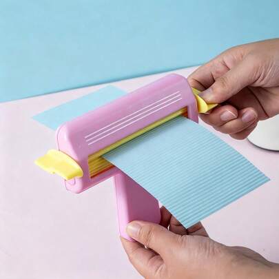 DIY Scrapbook Socos Circular Ferramenta De Mão Máquina De Gravação De Papel Ofício Embosser Para Scrapbooking Escola Fur