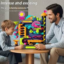 Vivid Multi-Level Marble Tabletop Game – Holds Kids' Attention, Features Multi-Player Speed Contests, Table-Based Fun, Appropriate For 3-14 Year-Olds (Boys & Girls), Perfect Party Game & Gift For Halloween, Christmas & Birthdays - Multicolor - View 3