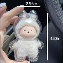 1pc Transparent Protective Case For LABUBU Generation 1 Standing And Generation 2 Sitting, Dust Cover Backpack Pendant, Can Be Hung On Bags, Keychains (No Doll) Christmas Gift