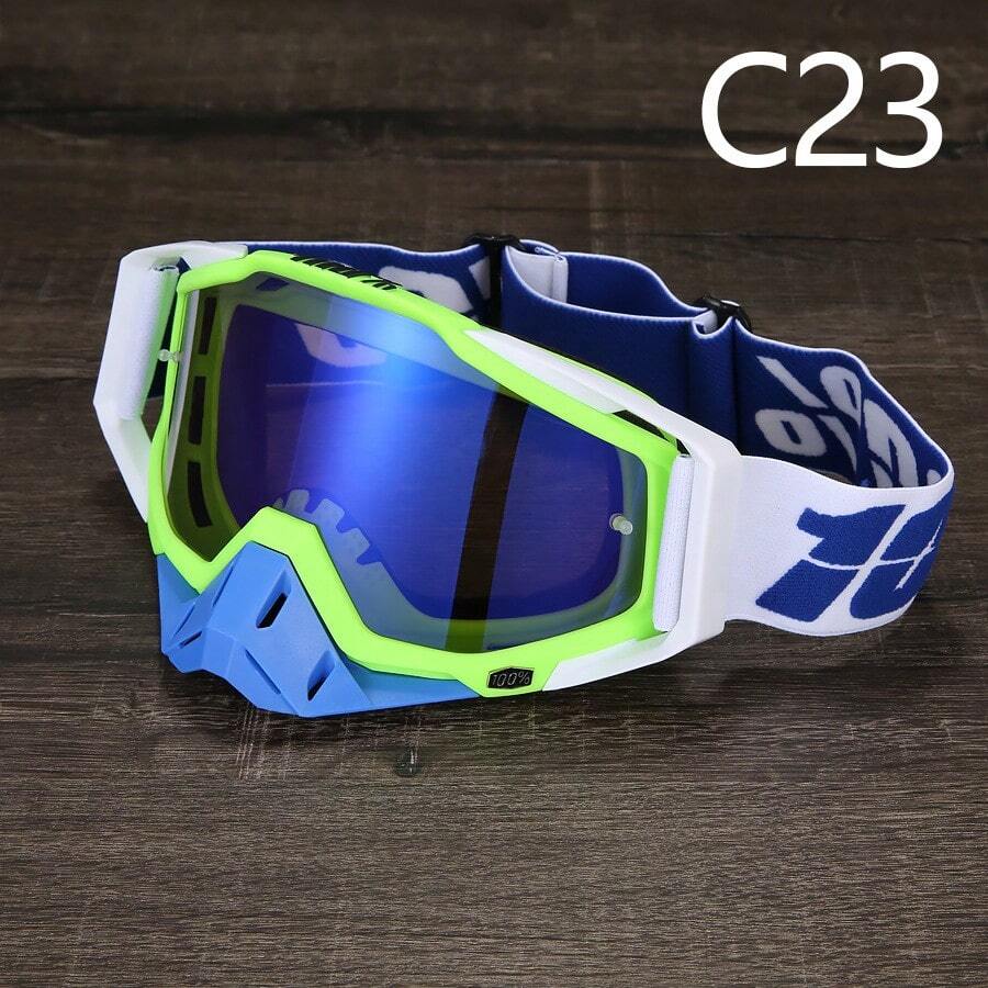 Gafas de motocicleta todoterreno, gafas a prueba de polvo para actividades al aire libre, gafas de esquí - Caja verde 23 - Ver 1