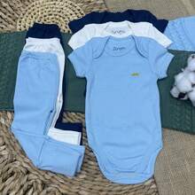 6-Piece Kit With Short Sleeve Bodysuit And Foot-Warmer | Bodysuit And Foot-Warmer Set For Babies | RN, P, M And G - Visa 3