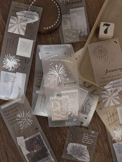 MOCARD 2m/Rollo Cinta decorativa hecha a mano de estética, pegatinas creativas para scrapbooking, material de manualidades DIY, regalo para días festivos, suministros escolares personalizados para scrapbooking