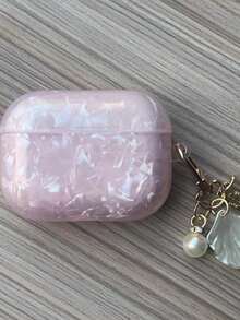 Compatible With Apple 4, Seashell Pattern Earphone Protective Case For Pro 2, Pro 3, Does Not Include Earphones - Pink - View 10