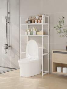 Narożny regał podłogowy do toalet łazienkowych 2/3-poziomowych, odpowiedni do każdego kąta łazienki, pozwala zaoszczędzić całą przestrzeń. Pomieści kosmetyki codziennego użytku, szampony, żele pod prysznic, butelki i słoiki, ręczniki, pudełka na chusteczki, artykuły łazienkowe itp. Jest łatwy w demontażu i montażu i nadaje się jako prezent na święta takie jak Halloween.