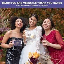 Decorably 24 Pack Gold-Foiled 6x4in Floral Assorted Thank You Cards With Envelopes And Stickers, 24 Unique Designs Gold Foil Thank You Cards, Blank Inside - Baby Shower, Birthday, Wedding24 Pack Gold-Foiled 6x4in Floral Assorted Thank You Cards With Envelopes And Stickers, 24 Unique Designs Gold Foil Thank You Cards, Blank Inside - Baby Shower, Birthday, Wedding - 1_ - 查看 6