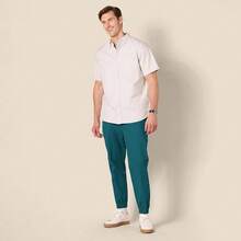 Essentials Men's Straight-Fit Chino Jogger Pant{"Size_name":"X-Large","Color_name":"WashedTealGreen"} - 綠色的 - 查看 8