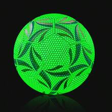 1 szt. Profesjonalna piłka nożna w jaskrawym fluorescencyjnym zielonym kolorze – wysokiej jakości piłka meczowa z poliuretanu do treningu na świeżym powietrzu