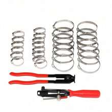 42PCS Universal CV Boot Clips Kit Stainless Steel CV Joint Crimp Clamp With Tool - 1 - 查看 6