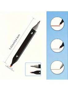 12/36/48/60/80支双头美术马克笔套装，彩色美术马克笔，双头绘图笔，插画动画设计工具，粗细双头设计，色彩鲜艳，混合均匀，适合初学者、青少年和成人用于绘画、素描、着色、高光、插画等。圣诞节、开学季、复活节适用。