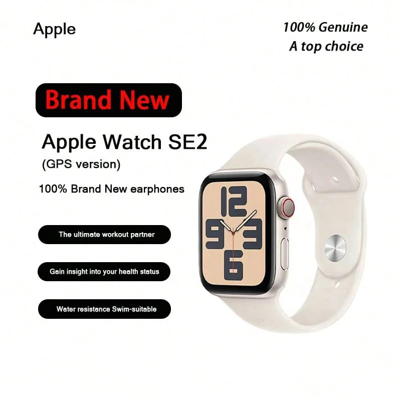 新款 Apple Watch SE2 智能手表，带 GPS，40 毫米。 - 星光色+星光色 - 查看 1