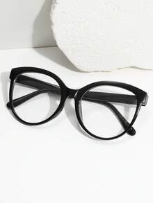 1-5pcs Women Plastic Cat Eye Frame Cheetah Print Personalized Never Outdated Minimalist Shades Basics Classy Aesthetic Basic Clear Glasses For Daily Life, Back-To-School Essentials, Reading, Street-Photography, Office Outfit Fashion Accessories