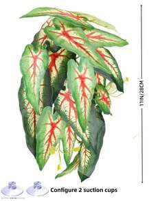 Reptile Habitat Artificial Plants, Amphibian Tank Shelter Hanging Plants, Climbing - Terrarium With Suction Cup Base, Tank Decoration, Suitable For Bearded Dragons, Lizards, Snakes, Geckos, Frog-Hamsters