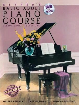 Pre-Owned Alfred's Basic Adult Piano Course Lesson Book, Level One (Paperback) By Willard A Palmer, Morton Manus, Amanda Vick Lethco - Single Book - View 1