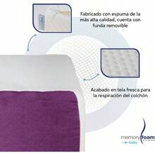 Colchn de Cuna Para Beb Good u2013 Firmeza MediaSuave - 130x 70x 15 u2013 Hecho de Espuma de Poliuretano - Chico: 120 x 60 cm - Ver 6