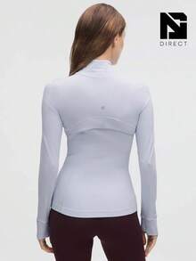 Lululemon Define Jacket Nulu SRNB Women's Lightweight, Full Zip Running Track Jacket-For Yoga Gym Running-Sweat-Wicking-Yoga-All Seasons Sport-Spring/Summer-Autumn/Winter-Mother's Day Gifts-Father's Day Gift - 藍色 - 查看 3