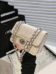 2025 New Fashion Chain Strap Shoulder Crossbody Bag, Versatile Mini Square Bag For Women