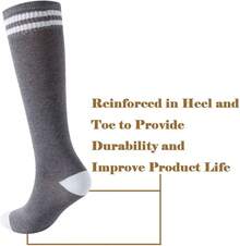 Calcetines hasta la rodilla para niños, calcetines de fútbol de algodón para niños, niñas, pequeños... - 1 par Littgre12 - Ver 5