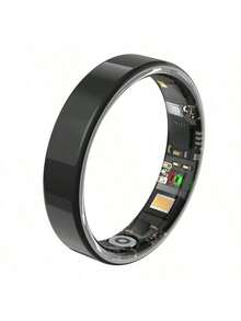 升级版智能戒指，IP68级防水，极简设计，运动模式，不锈钢材质，计步器，玫瑰金，手机控制，男女通用，礼品装，窄款戒指 - 彩色 - 查看 14