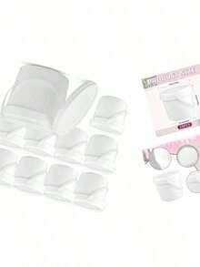 10Pcs 0.4Gallon Plastic  Buckets, White Bucket With Lid And Handle, Small Paint Containers With Lids For Multipurpose Paint Water Art Crafts Projects Garage Organization(50.7oz) - 1 - 查看 2