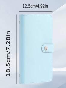 دفتر تخطيط مالي مع مشبك معدني، محفظة مقاس محفظة مصنوعة من جلد اصطناعي لتتبع الأموال والتخزين النقدي والتدوين، تصميم متين وسهل التنظيف مع إغلاق بزر، ملصق ذهبي وحلقة قلم - منظم مالي كبير السعة للرجال للأعمال والسفر والمصرفية - بسيط وأنيق، سهل الوصول، محفظة نقدية