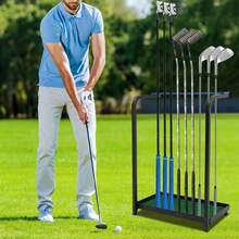 YUNRUX Golf Club Organizer Stand, Golf Club Display Stand, 9-Hole Golf Putter Golf Club Holder - Multicolor - View 10