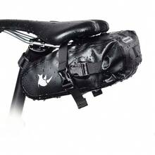 Rhinowalk - Bolsa de sillín de bicicleta impermeable para bicicleta, bolsa de asiento de ciclismo, bolsa de almacenamiento portátil, 1,5 L - 5 litros. - Ver 3