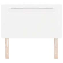 Kopfteil mit  -Streifenleuchten Wandmontiert Weiß 90 cm PVC