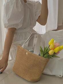 Customized Pearl Letter Tassel Handbag - Personalized Honeymoon Gift Box, Anniversary Gift, Wedding Gift, Bride Gift, Bridesmaid Gift, Wife Gift, Summer Bestseller - Multicolor - View 9