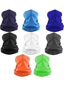 Summer UV Protection Cooling Neck Gaiter Face Mask Scarf, Breathable For Cycling, Motorcycle Riding And Skiing - Multicolor - View 1
