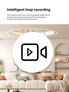 Mini WiFi Smart Camera, Voice & Video Recorder, Mini WiFi Surveillance Camera, Wireless Hidden Camera With App - Black - View 2