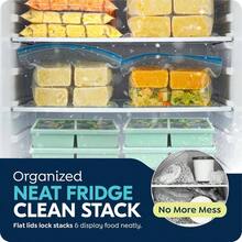 2 Cup Silicone Freezer Trays With Lids, Silicone Soup Freezer Molds, Easily Prepare Portioned Meals, Great Storing Soups, Lasagna, Leftovers, Sauces And Other Dishes, Dishwasher, Oven - màu xanh lá - Xem 8