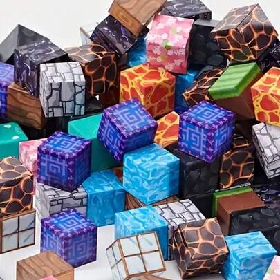 3岁以上儿童磁性积木套装，50/100/200/250/500块磁性积木，益智DIY建筑玩具，返校减压礼物