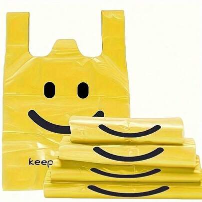 50pcs Plastic T-Shirt Bags With Handles, Plastic Bags In Gift Wrap Bags - Plastic Bags In Food Wrap Bags - Plastic Bags In Trash Bags - Bags Plastic - Gift Bags Plastic - Plastic Bags For Food - Shopping Bags Plastic - Plastic Bags Large - Plastic Bags For Drinks - Mini Bags Plastic Polyethylene Shopping Bags For Groceries, Vegetables, Fruits, Snacks - And Convenient, Suitable For Supermarkets, Restaurants, Retail Stores, And Home Organization