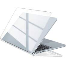 水晶透明保护壳适用于 13.6 英寸 Macbook Air (M2 M3 M4, 2022-2025) | 超薄设计 | 优质保护硬壳 | 兼容 A3240 A3115 A2681 - 1件-透明保護殼 - 查看 2