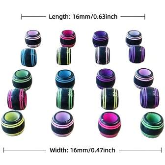 26 st akrylplastblandade pärlor 6x9 mm stora hål runda rör dreadlockflätade lösa pärlor för DIY armband halsband smyckestillverkning