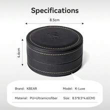 KBEAR K-Luxe IEMs Case, KZ ZS10 PRO In Ear Monitors Earbud Case, PU Leather Travel Carrying Earphone Storage Box Bag Organizer For KZ ZST, ZSN PRO X, ZS12PRO X, EDXPRO, Castor Ear Buds And Cable{"Color_name":"4365Black"} - 弗拉克 - 查看 9