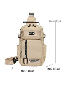 Bolso de pecho unisex, bolso de viaje versátil, bolso de hombro casual multifuncional, mochila de gran capacidad para distancias cortas para hombres, adecuado para ciclismo, senderismo, ir al trabajo, actividades al aire libre - Multicolor - Ver 15