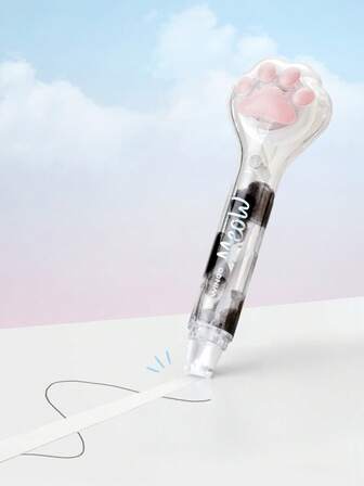 1 Stück Katzenpfoten-Muster Korrekturband, kreative stiftförmige Lernbüroartikel Korrekturband, tragbares 6m langes Innenkern Korrekturband, ein Geschenk für Mitschüler und Freunde, tragbare Schulmaterialien