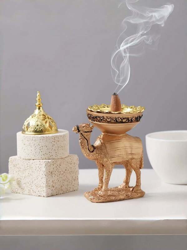 1 قطعة حامل شمعة تمثال جمل إبداعي لوسط طاولة الزفاف، ديكور منزلي للأعياد، ديكور حفلة عيد الميلاد، أفضل هدية عيد