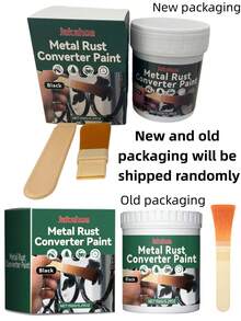 1 pieza Jakehoe Pintura convertidora de metal antioxidante, imprimación convertidora de renovación decorativa de metal para barandillas de puertas de hierro, pintura quitaóxido multiusos para rines de automóvil, grifos y acero inoxidable.