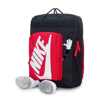 Nike Children's Cute Cartoon Backpack, Casual Bag, Sports Bag, Student Backpack With Adjustable Shoulder Strap Design, Daily Outdoor Travel Bag HM9973-010
