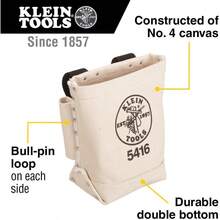 Klein Tools 5416 Tool Bag With BullPin Bolt Pouch And Belt Strap Connect 5 X 10 X 9Inch