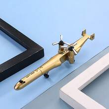 Bolígrafo creativo con diseño de avión neutral, bolígrafo con diseño de arma militar, avión de combate, operaciones especiales de helicóptero, adecuado para escuelas, oficinas, artículos de papelería, bolígrafos, regalos de Navidad, firmas