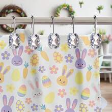 12pcs/Set Simple Crystal Decorative Hooks, Curtain Hooks For Home/Bathroom Decor - Multicolor - View 10