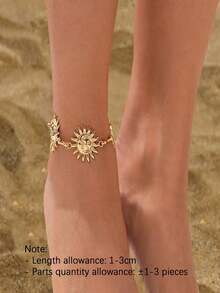 Sunflower Patchwork Anklet