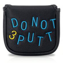 1 High Quality PU Don't Put Free Golf Putter Head Cover, With Magnetic Buckle, Waterproof And Durable Material, Provides Best Protection For Your Club, Black And White For Your Choice - متعدد الألوان - مشاهدة 2