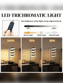 LED Modern Minimalist Mountain Road Desk Lamp, Creative Unique Shaped Table Lamp, Suitable For Room, Living Room, Bedroom, Bedside, Office, Desk, Decorative Lighting Mountain Road Lamp - 多色 - 查看 7