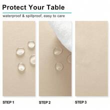 Mantel cuadrado - Mantel de poliéster impermeable y lavable para comedor, cocina, fiesta, camping, color beige, 30 X 30 pulgadas - Multicolor4 - Ver 4